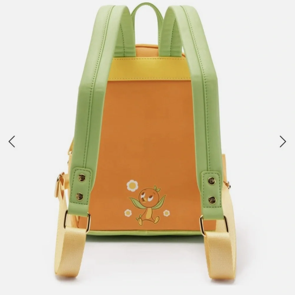 Loungefly Orange Bird Corduroy Mini Backpack 2025 New With Tags, limited edition - Picture 2 of 8